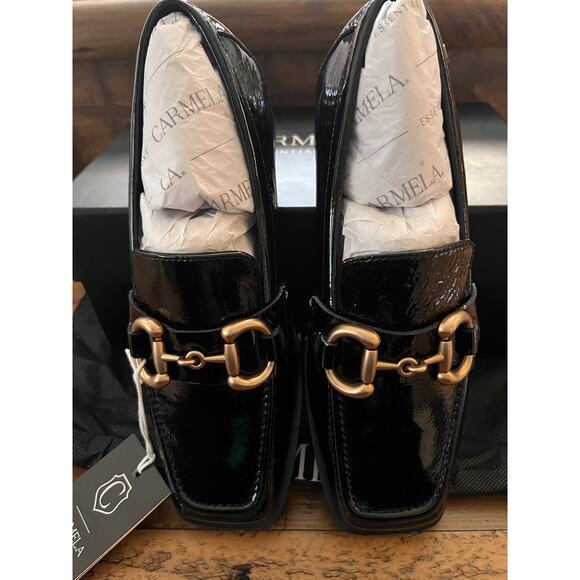 CARMELA ISABELLA LOAFER In Patent Black EU-37/ US-6 NEW w/Box - Picture 4 of 14